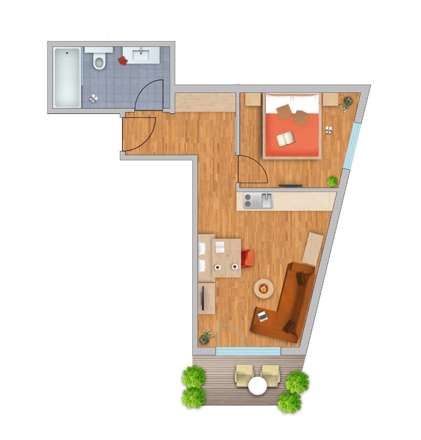 Residenz Fliana Deluxe Appartement Mathon Buitenkant foto